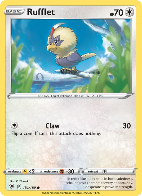 Rufflet 131 Astral Radiance Pokesingles