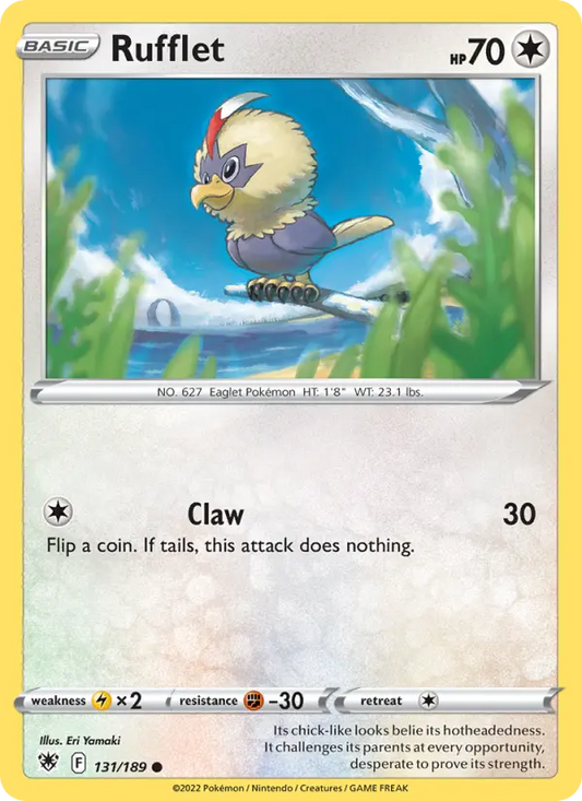 Rufflet 131 Astral Radiance Pokesingles