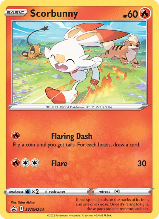 Scorbunny SWSH244 SWSH Black Star Promos Pokesingles