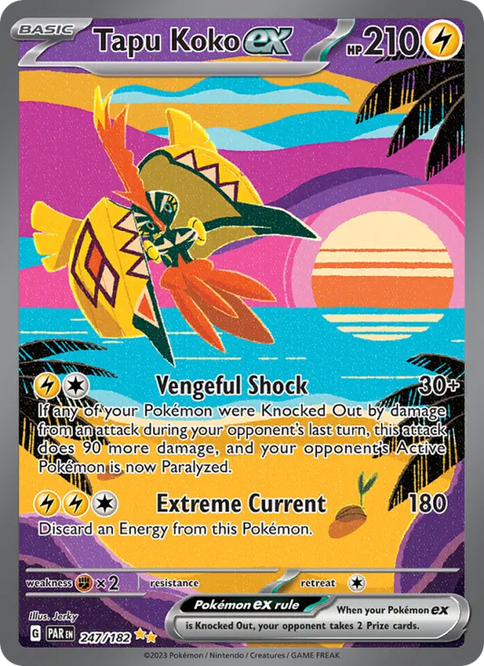 Tapu Koko ex 247 Paradox Rift Pokesingles