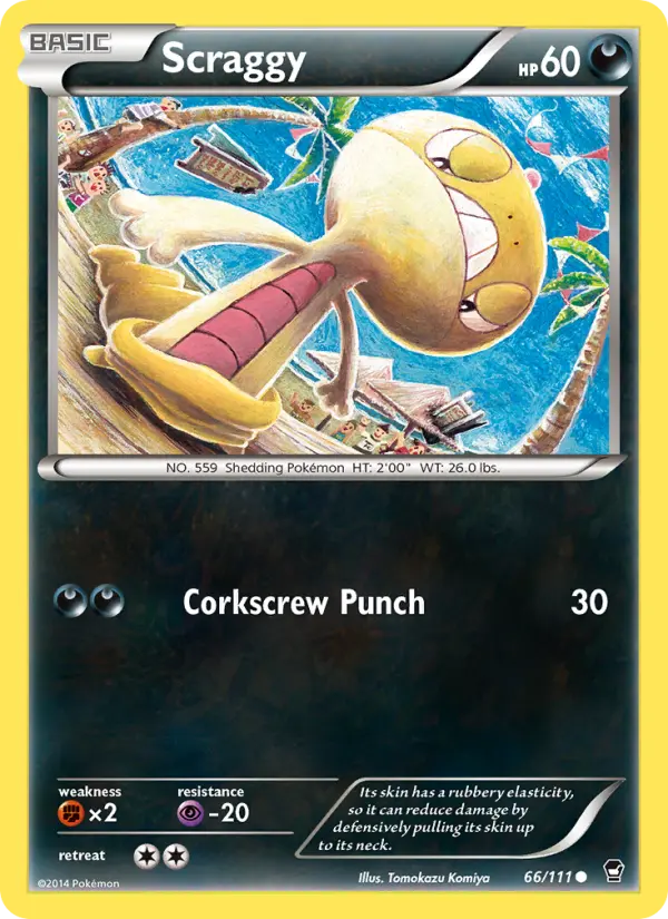 Scraggy 66 Furious Fists Pokesingles