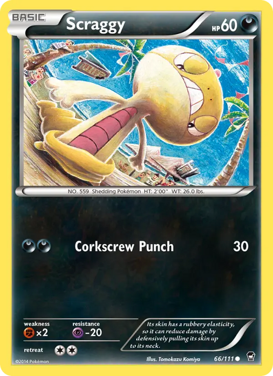 Scraggy 66 Furious Fists Pokesingles