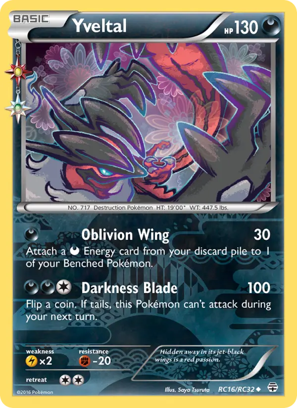Yveltal RC16 Generations Pokesingles