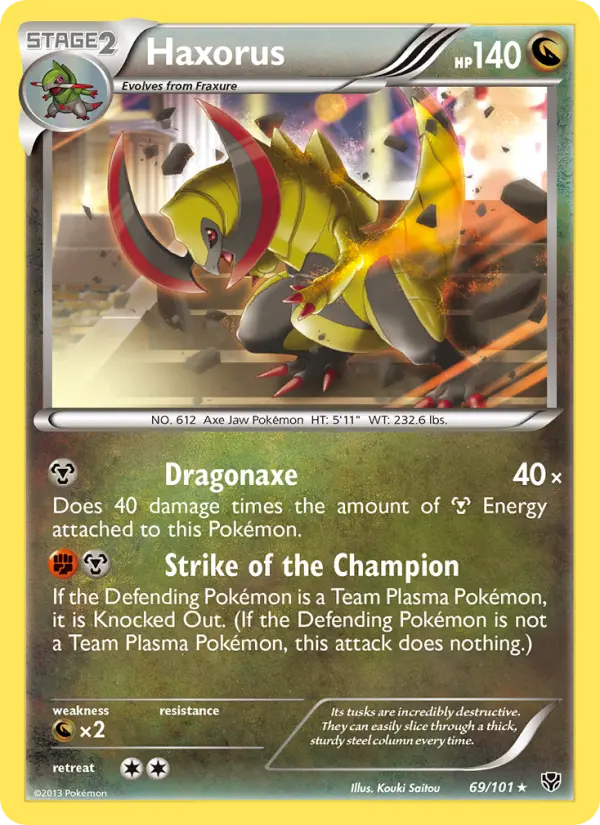 Haxorus 69 Plasma Blast Pokesingles