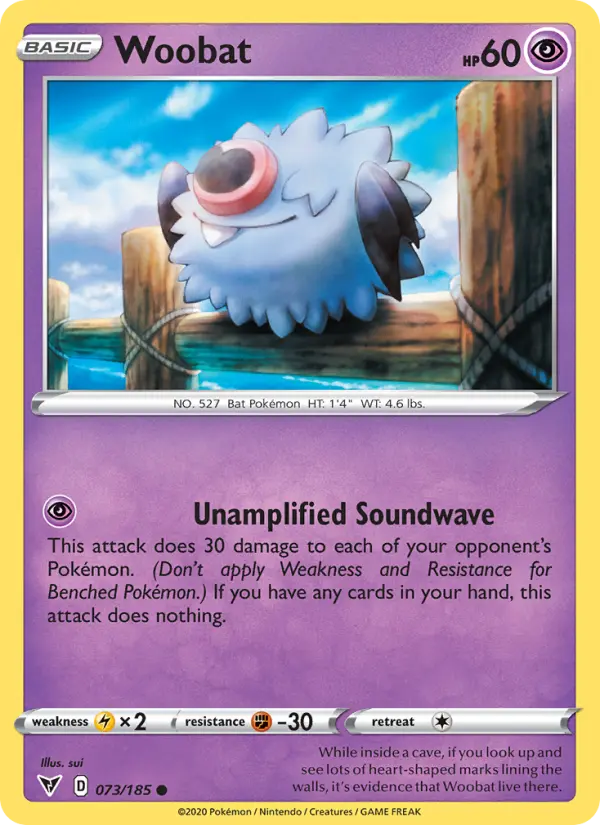 Woobat 73 Vivid Voltage Pokesingles