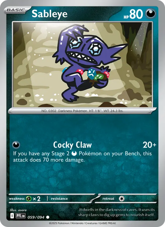 Sableye 59 Phantasmal Flames Pokesingles