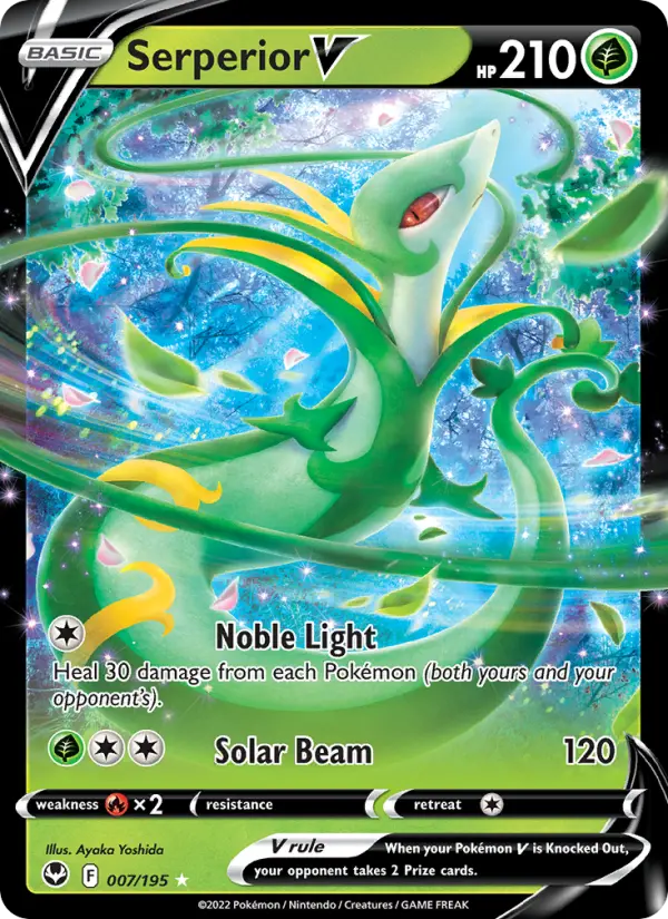 Serperior V 7 Silver Tempest Pokesingles