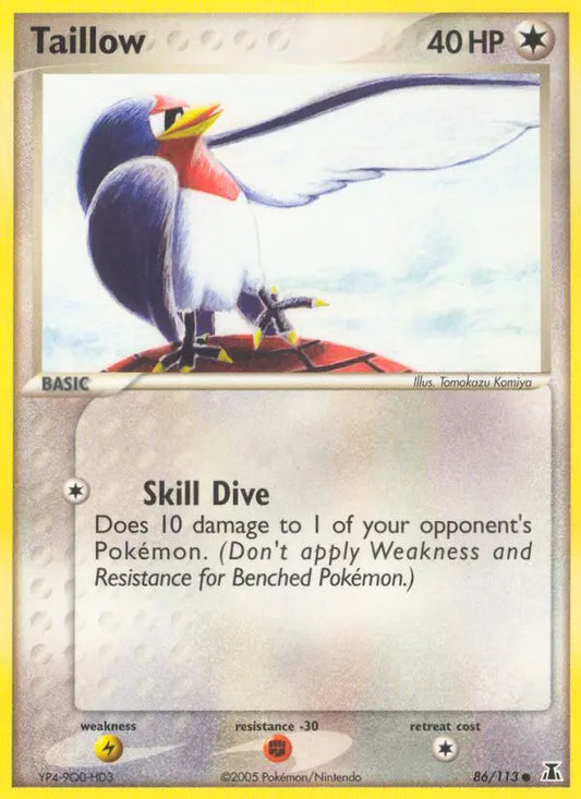 Taillow 86 Delta Species Pokesingles