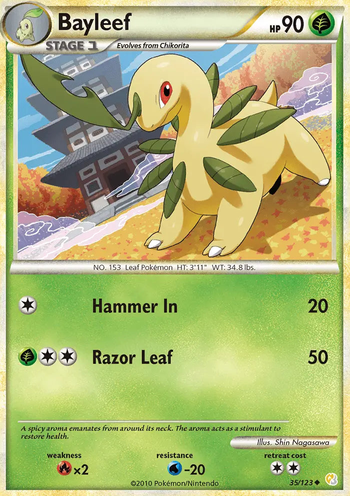 Bayleef 35 HeartGold SoulSilver Pokesingles