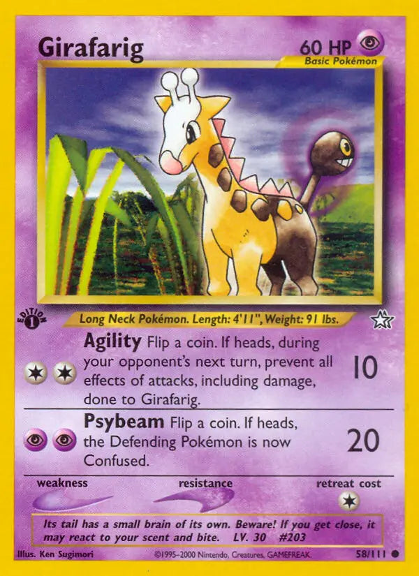 Girafarig 58 Neo Genesis Pokesingles