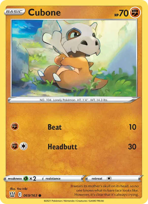 Cubone 69 Battle Styles Pokesingles