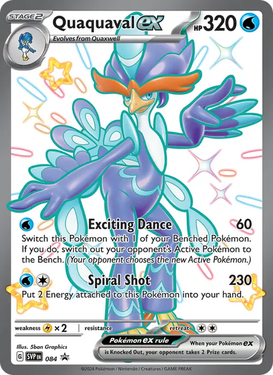 Quaquaval ex 84 SVP Black Star Promos Pokesingles