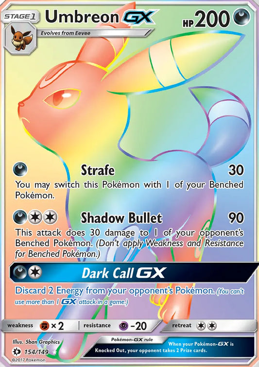 Umbreon GX 154 Sun & Moon Pokesingles