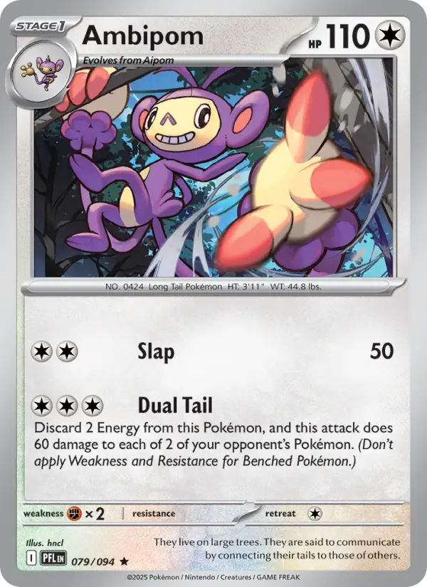 Ambipom 79 Phantasmal Flames Pokesingles