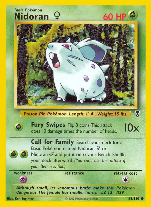 Nidoran♀ 82 Legendary Collection Pokesingles