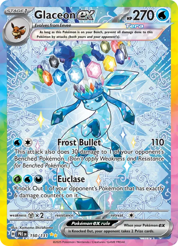 Glaceon ex 150 Prismatic Evolutions Pokesingles