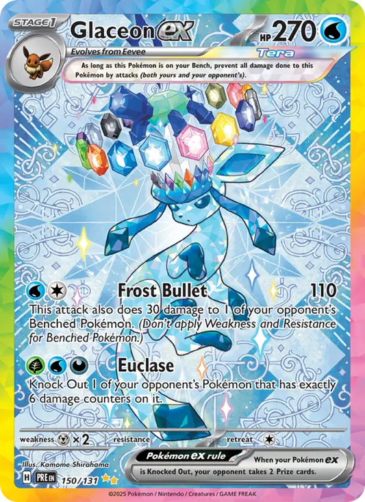 Glaceon ex 150 Prismatic Evolutions Pokesingles