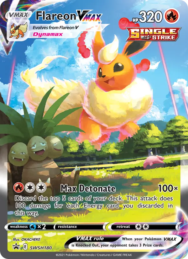 Flareon VMAX SWSH180 SWSH Black Star Promos Pokesingles