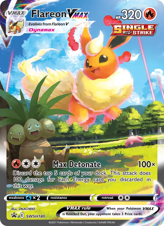Flareon VMAX SWSH180 SWSH Black Star Promos Pokesingles