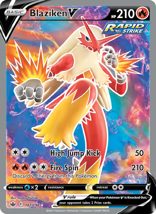 Blaziken V 161 Chilling Reign Pokesingles