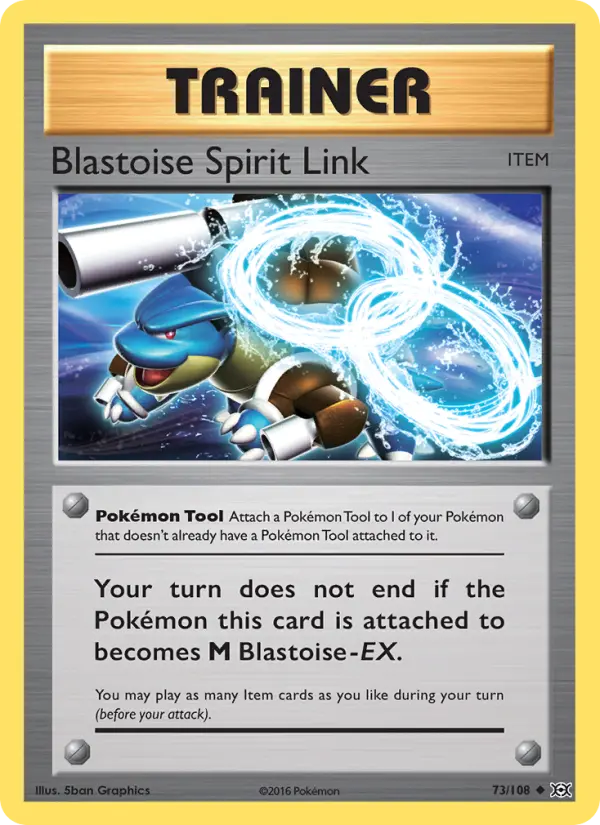 Blastoise Spirit Link 73 Evolutions Pokesingles