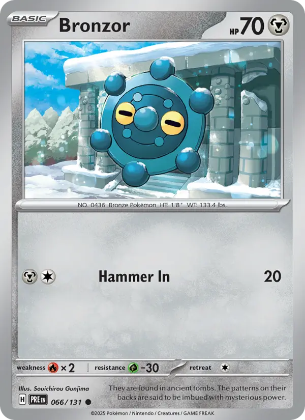 Bronzor 66 Prismatic Evolutions Pokesingles