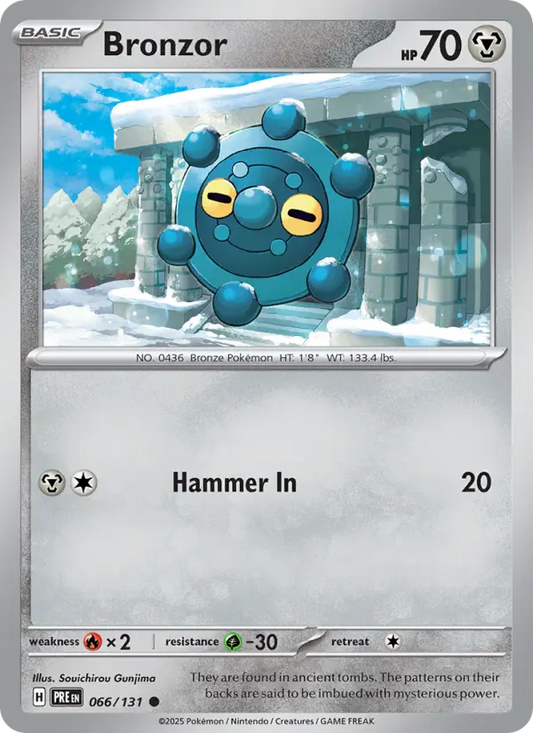 Bronzor 66 Prismatic Evolutions Pokesingles