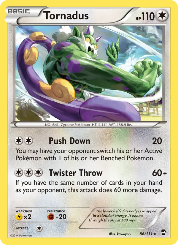 Tornadus 86 Furious Fists Pokesingles