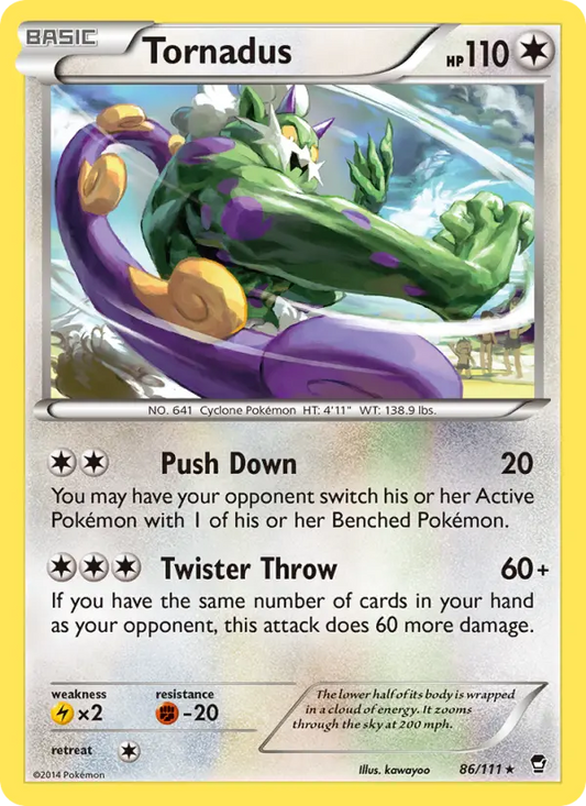 Tornadus 86 Furious Fists Pokesingles