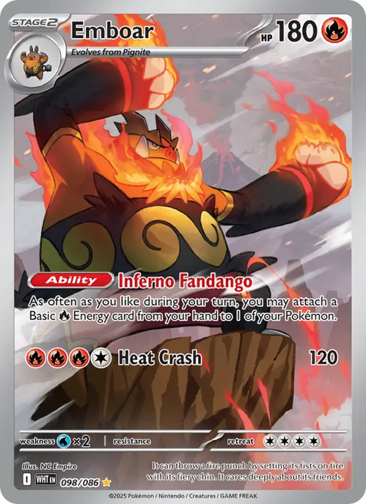 Emboar 98 White Flare Pokesingles