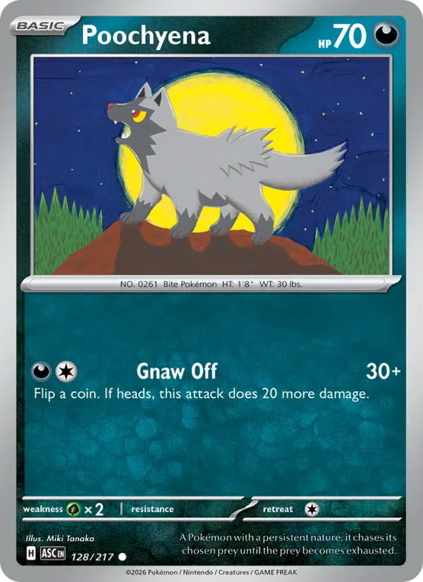 Poochyena 128 Ascended Heroes Pokesingles