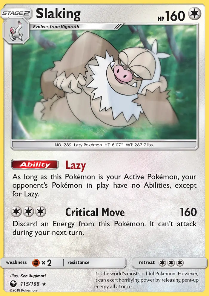 Slaking 115 Celestial Storm Pokesingles