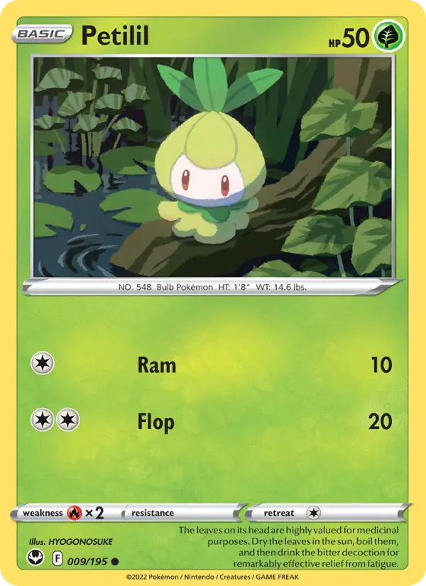 Petilil 9 Silver Tempest Pokesingles