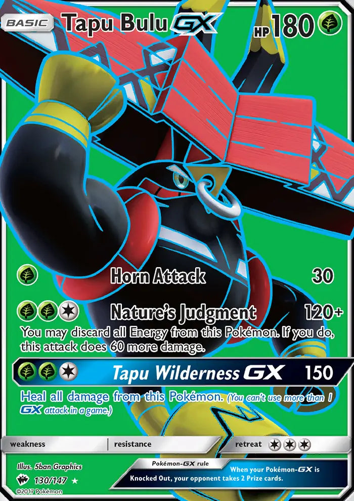 Tapu Bulu GX 130 Burning Shadows Pokesingles