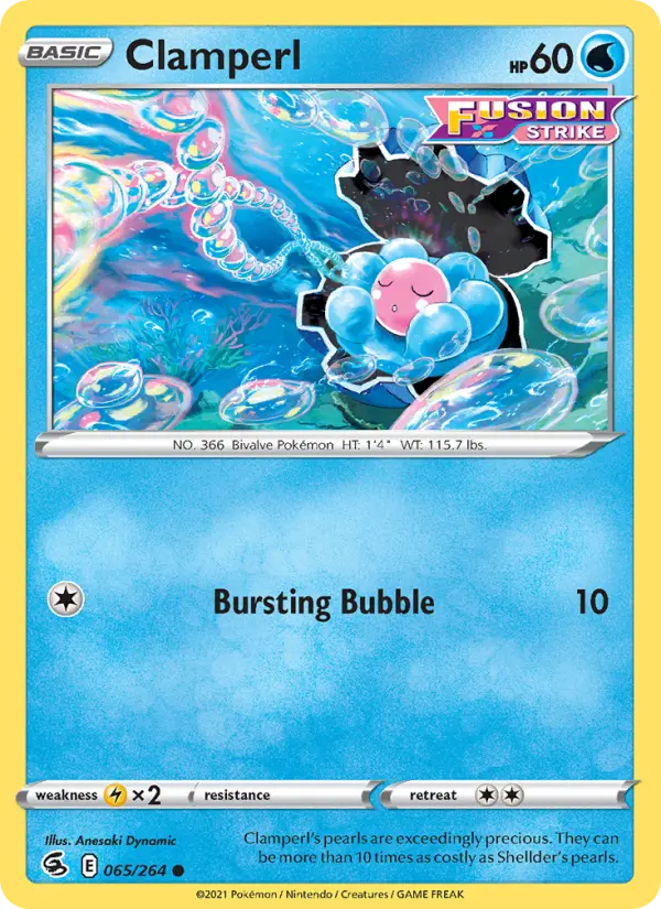 Clamperl 65 Fusion Strike Pokesingles
