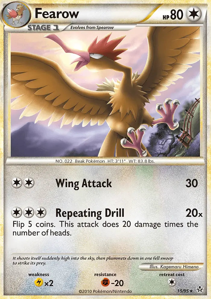 Fearow 15 Unleashed Pokesingles
