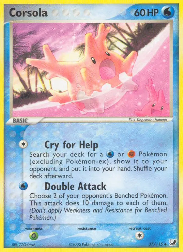 Corsola 37 Unseen Forces Pokesingles