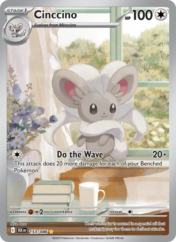 Cinccino 153 Black Bolt Pokesingles