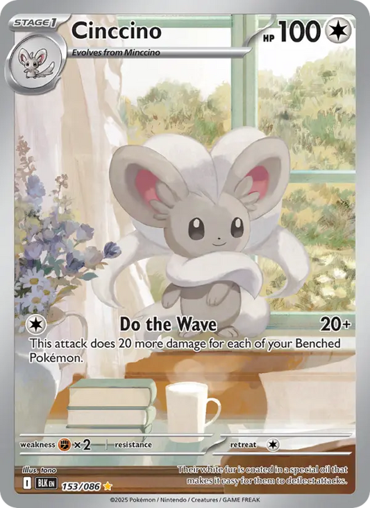 Cinccino 153 Black Bolt Pokesingles