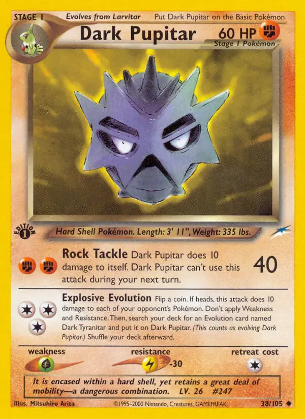 Dark Pupitar 38 Neo Destiny Pokesingles