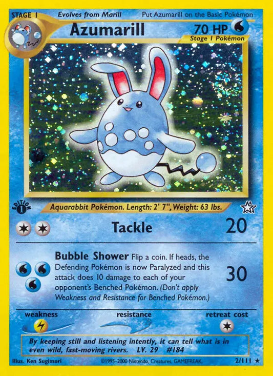 Azumarill 2 Neo Genesis Pokesingles