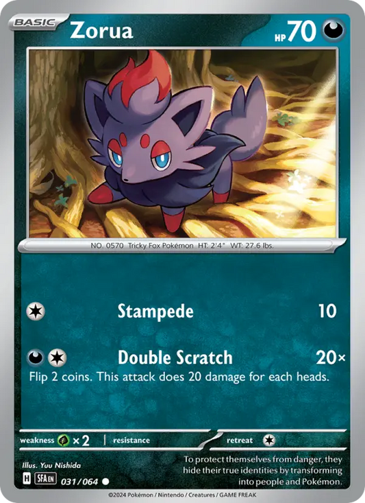 Zorua 31 Shrouded Fable Pokesingles