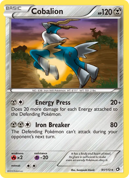 Cobalion 91 Legendary Treasures Pokesingles