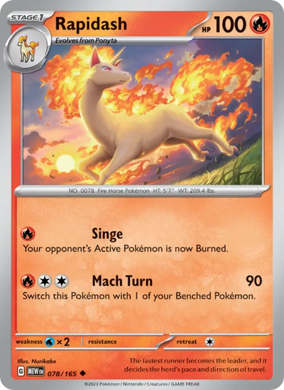 Rapidash 78 151 Pokesingles