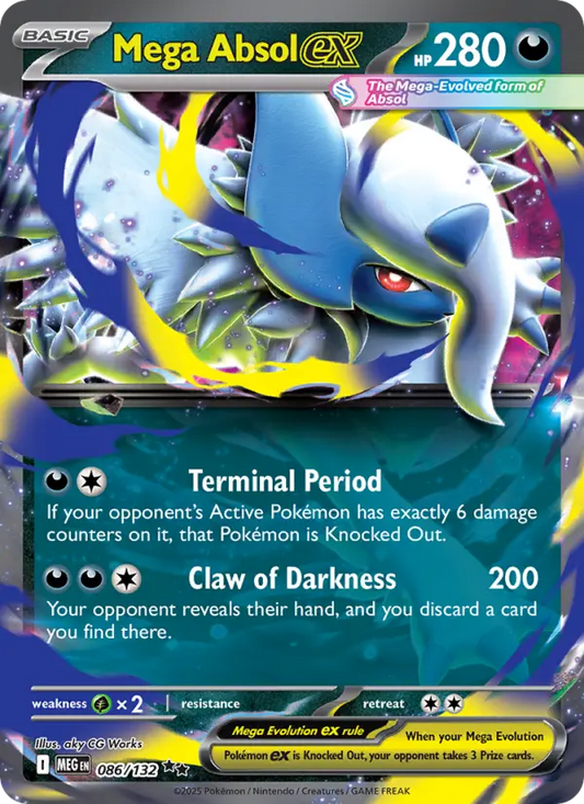 Mega Absol ex 86 Mega Evolution Pokesingles
