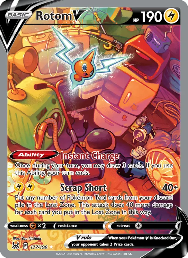 Rotom V 177 Lost Origin Pokesingles