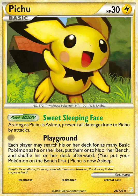 Pichu 28 HeartGold SoulSilver Pokesingles
