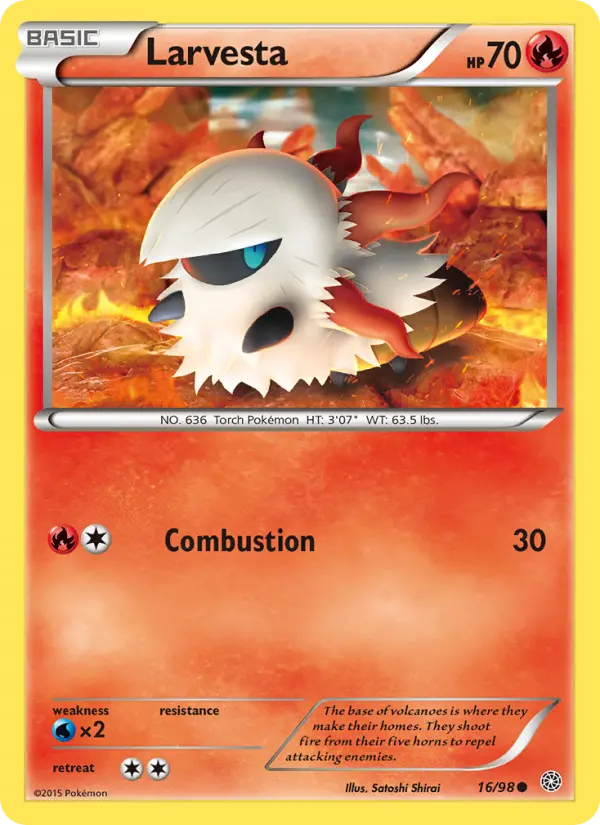 Larvesta 16 Ancient Origins Pokesingles