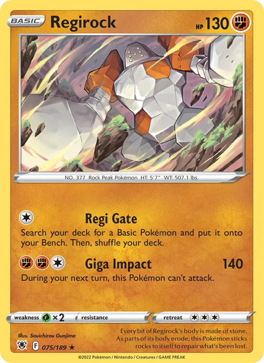 Regirock 75 Astral Radiance Pokesingles
