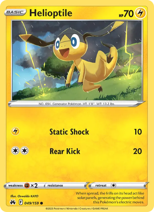 Helioptile 49 Crown Zenith Pokesingles